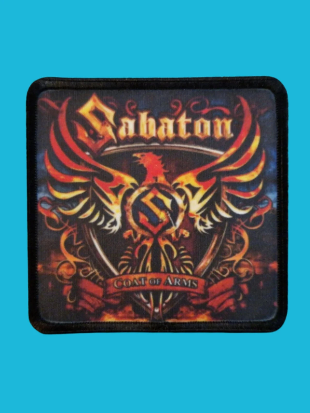 Patch Sabaton - Coat of Arms - Imprimé - Carré de 7,5 x 7,5 centimètres